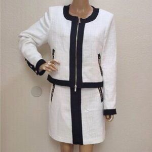 Skirt - Karl Lagerfeld Black with Chain Accent